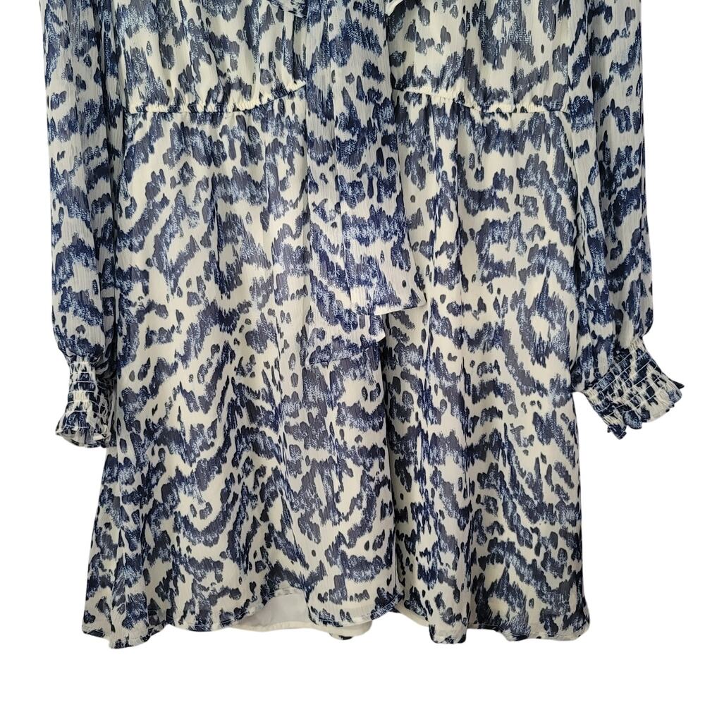 50% Off! For 3 Days! Eloquii- Puff Sleeve flare dress- blue in color- size 16 - Picture 4 of 9